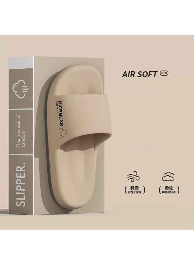 نايس شباشب رجالية صيفية خفيفة الوزن للاستخدام الداخلي والخارجي، مصنوعة من إسفنج EVA مانع للانزلاق، شباشب حمام مفتوحة الأصابع للرجال - Image 3